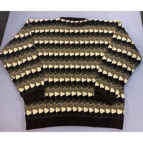 Vintage Protege Collection Sweater Mens Large Multicolor Classic Style 90s Knit - Picture 2 of 5